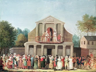 Theatrical Performance at the Saint-Laurent Fair, 1786